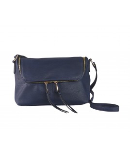 Lorenz Accessories Faux Leather Top Zip Round X-Body Bag with Back Zip-CLEARANCE PRICE!